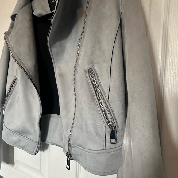 Dynamite Light Blue Suede Moto Jacket | Like New | XS | Bikercore - Picture 4 of 7